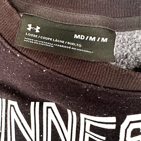 Minnesota Duluth University Under Armour Flecked Black Pullover Sweatshirt M - Picture 4 of 5